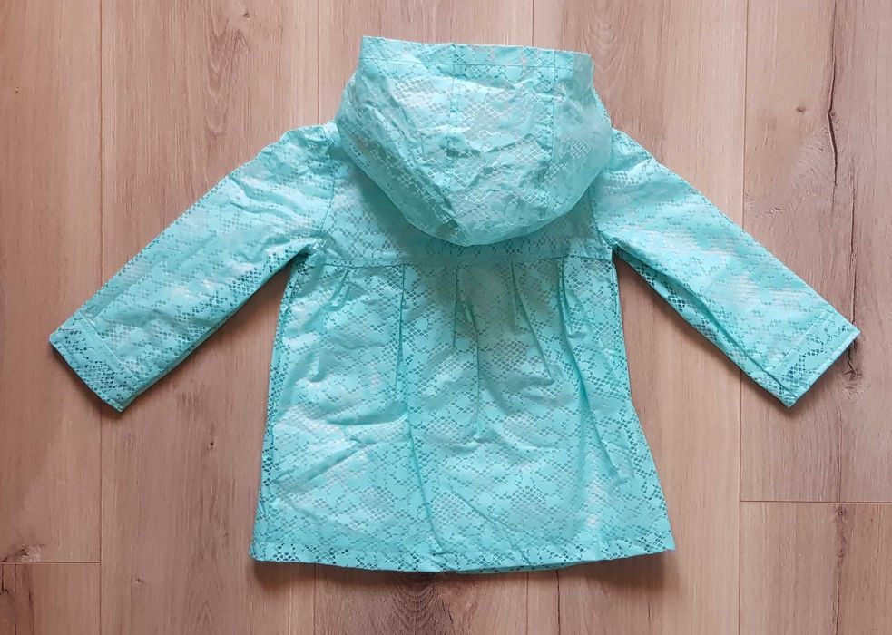 M&Co Kurtka Płaszczyk dziewczęca Przeciwdeszczowa 12-18 miesięcy 86cm