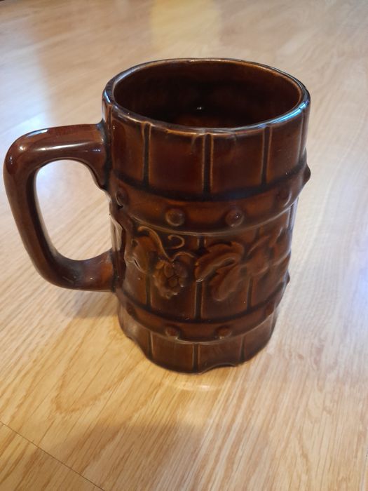 Kufel z herbem Okocimia PRL