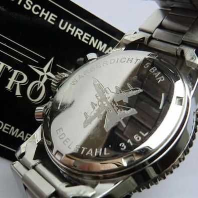 Relogio Cronografo Astroavia Edelstahl 316L; 5 Bar usado;pulseira aço