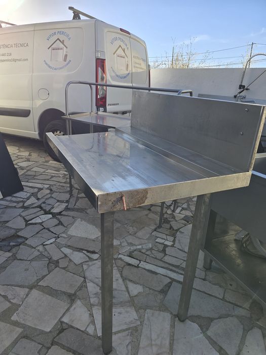 Pack 4 equipamentos cozinha inox industrial restauração