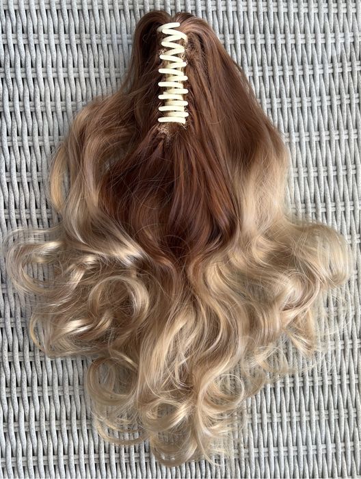 Premium Ultra włosy doczepiane, ciemny miodowy blond / ombre 161.