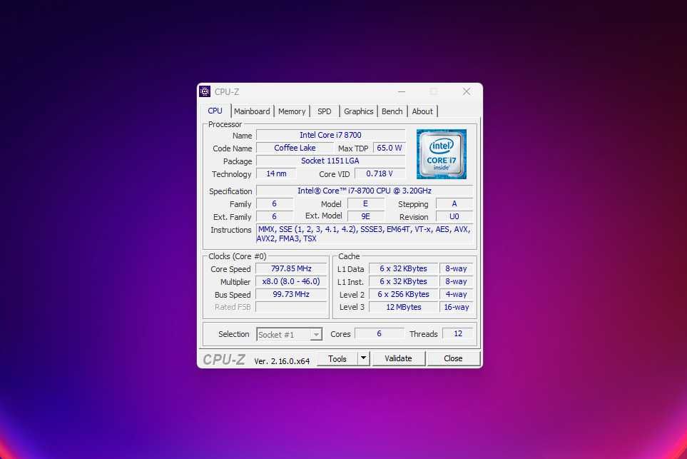 Lenovo ThinkStation P330 / i7-8700 / 32GB RAM / NVMe 500GB / GTX 1060