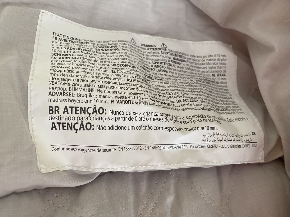 Forra berço / alcofa da Chicco Nova