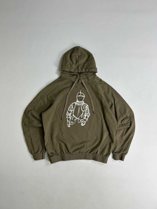 Худі Number (N)ine Knight hoodie archive оливковий худи кофта