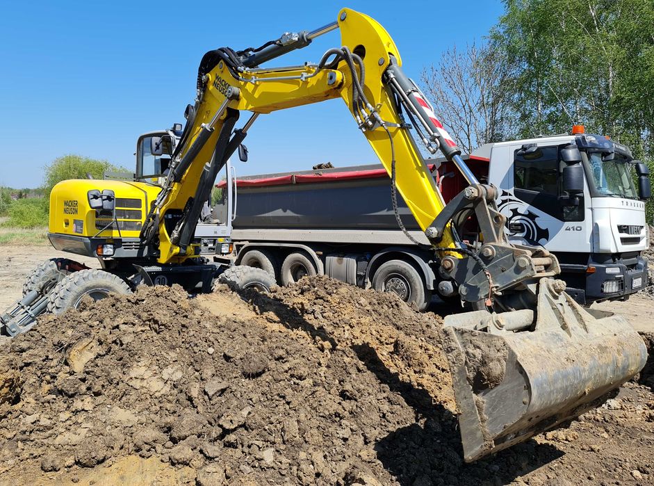 Wynajem koparek kołowych 10 –20 ton – Prace ziemne – Cała Polska!