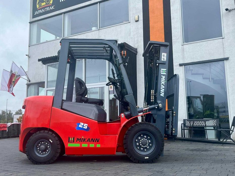 Wózek Widłowy 2,5T MIKANN, Maszt 4.5m,Triplex, Diesel  Półkabina