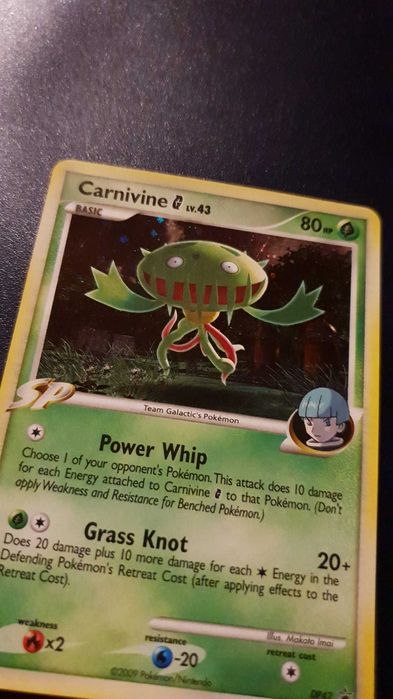 2009 Pokemon TCG Carnivine SP Cosmos Holo DP42 Black Star Promo English Card
