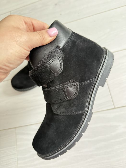 Зимові черевики із замші на вовні 36р нові