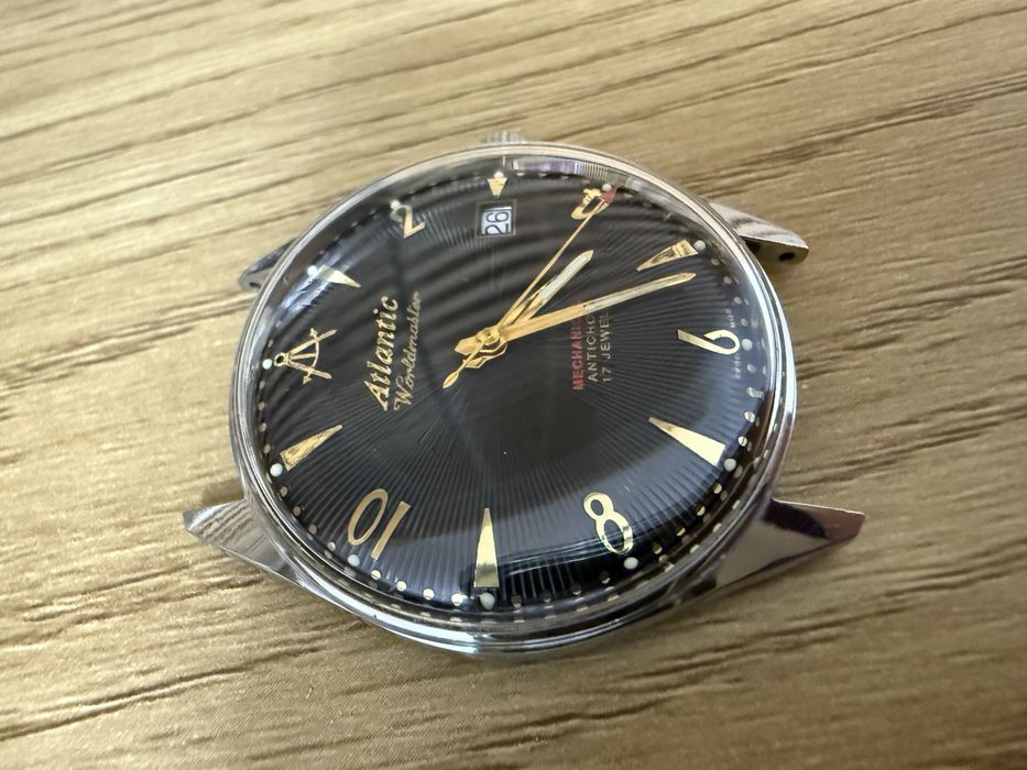 Zegarek atlantic worldmaster mechanical antichoc 17 jewels