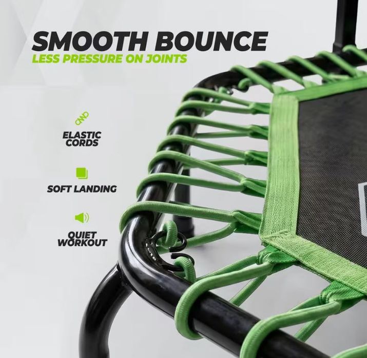 Trampolim Fitness à venda — VirtuFit Pro, 127cm com barra de apoio