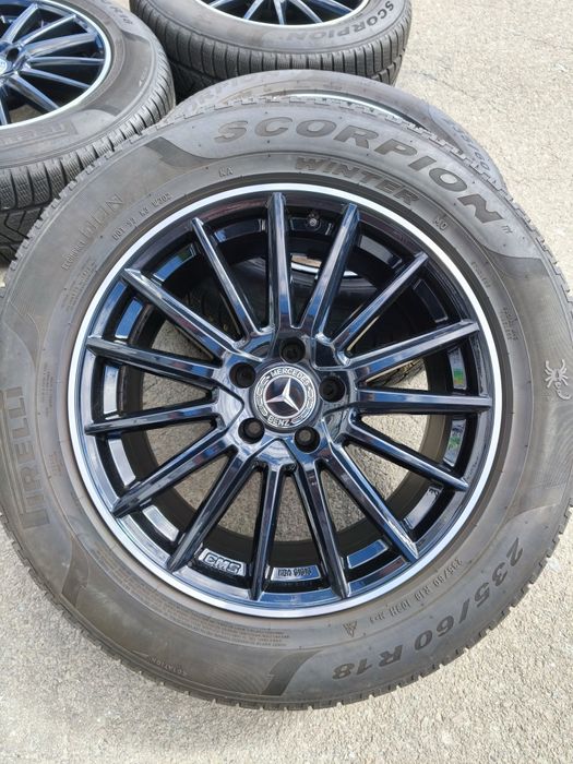 Диски Mercedes GLC GLB EQB EQA Audi Q3 Q5 Volkswagen ID4 Tiguan Skoda Kodiaq Enyaq Ssang Yong Korando R18(5*112)+235/60/18 шини зимові Pirelli Winter