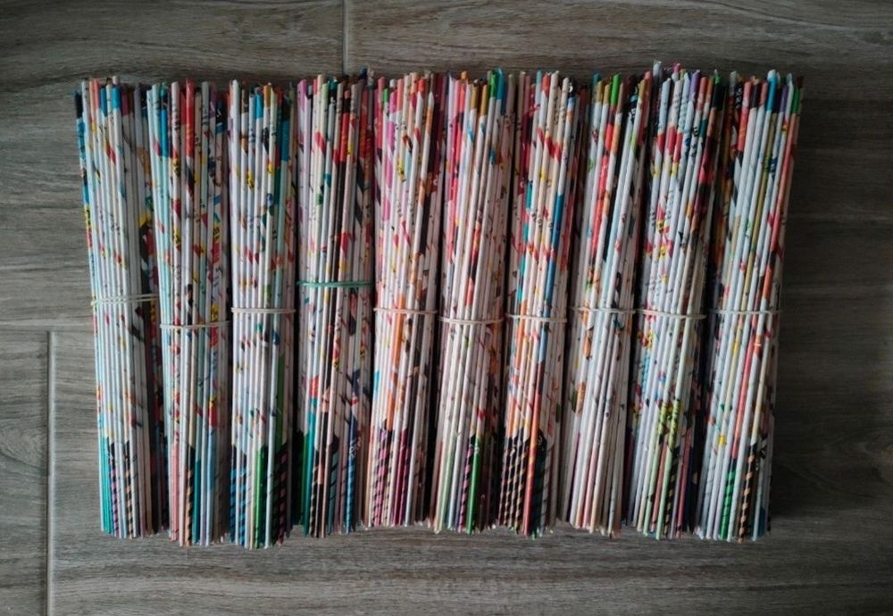 Rurki wiklina papierowa do wyplatania