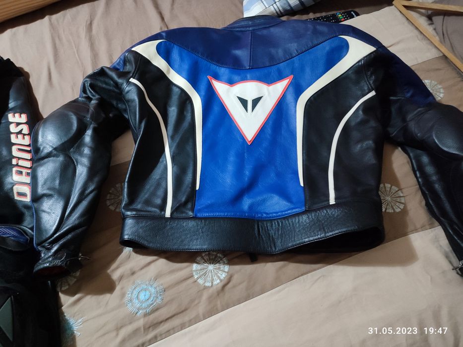 Кожаный костюм для мотоцикла 52р.