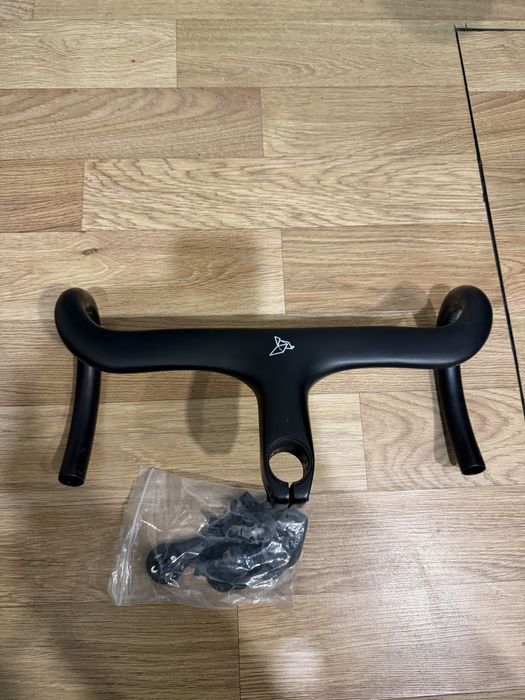 Руль карбон Litebike Onyx integrated aero carbon handlebars 380g