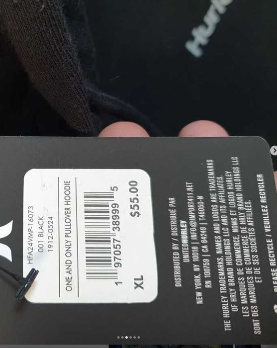 Світшот Hurley оригінал XL