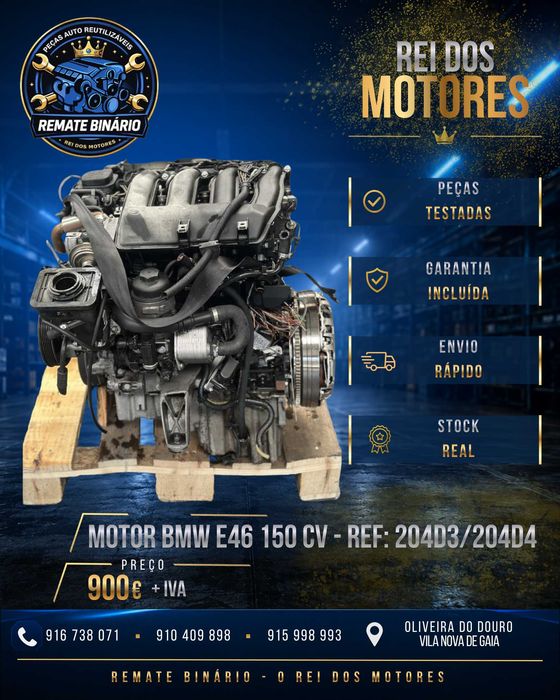 Motor BMW E46 150CV 204D3/204D4