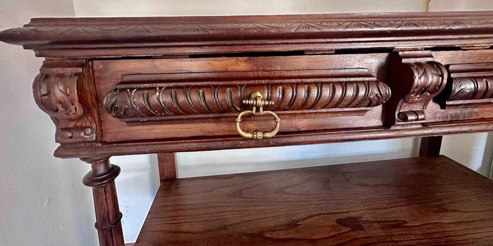 Aparador/Bancada Antiga de Talho / Consola Antiga de Estilo Eclético