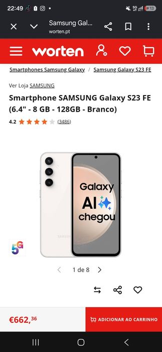 S23 fe troco por iPhone