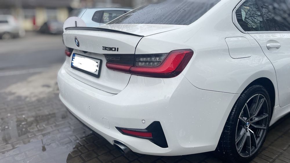 Спойлер накладка BMW G20 БМВ Г20 лезвие диффузор сплиттер сплітер