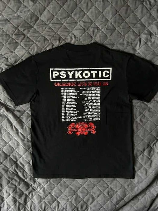 футболка Osamason psychotik tour Merch t-shirt