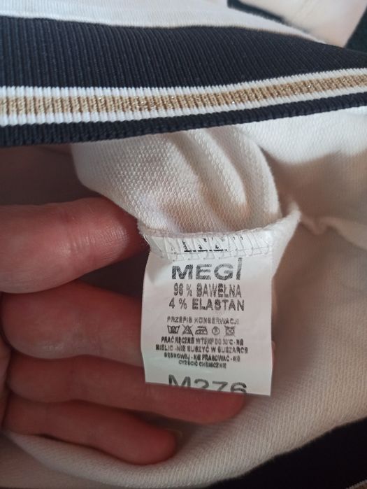 Biała bluzka damska sportowo-elagancka r. 42 (XL)