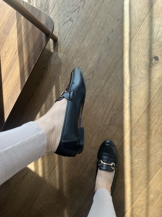 Mokasyny 36 czarne baleriny