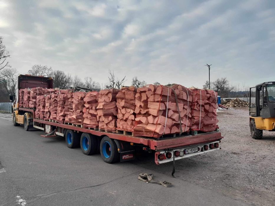 Drewno kominkowe opałowe dąb jesion grab buk olcha brzoza topola