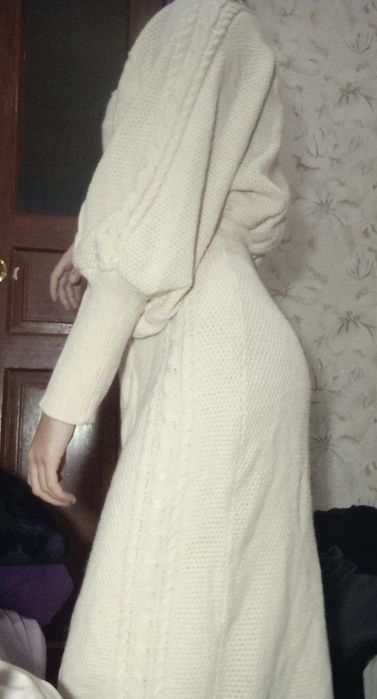 Платье вязаное, теплое