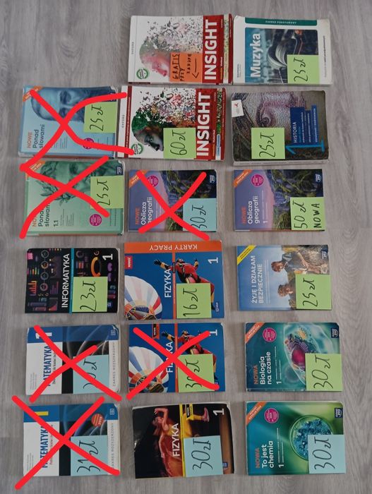 Książki do 1 klasy Liceum i Technikum