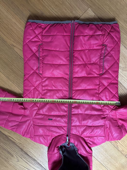 Reserved kurtka 146 różowa kaptur zamek blyskawiczny kieszonki