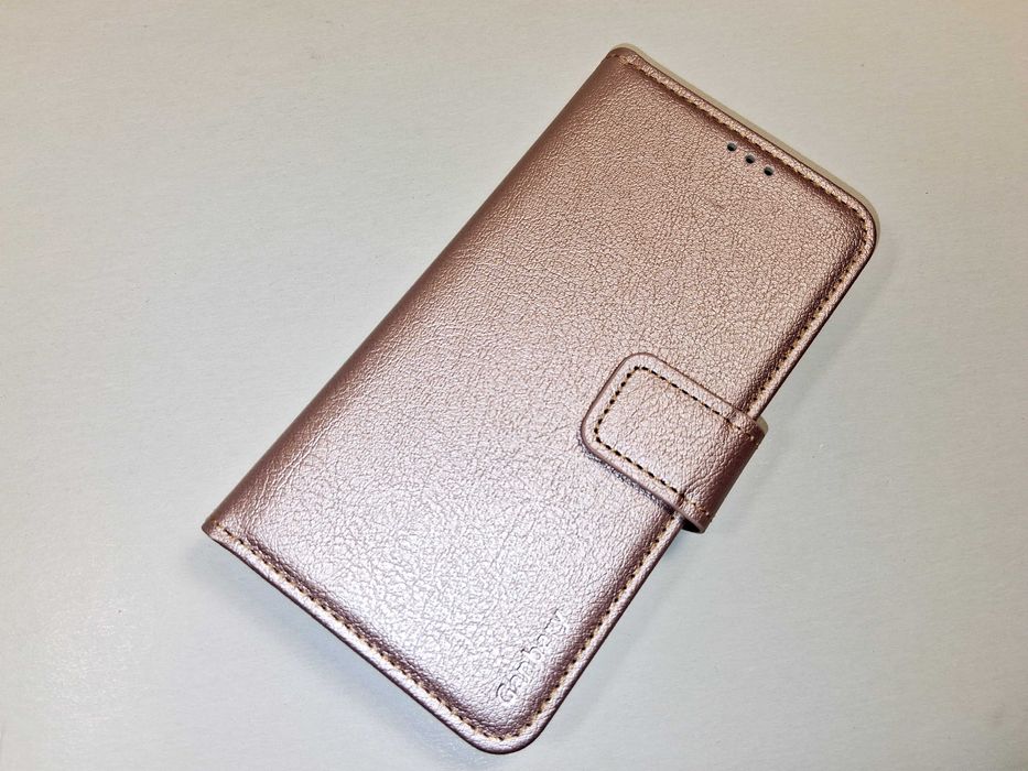 Z172 Etui Ganbary iPhone SE 2022/2020/8/7 Portfel Skóra Rose Gold