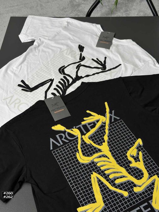 XS - XXL • Новая Футболка ARCTERYX MultiBird • Чорна / Біла