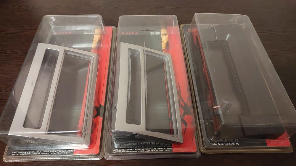 Рамка перехідна 2 DIN, перехідник з 2DIN в 1DIN, OPEL, BMW.