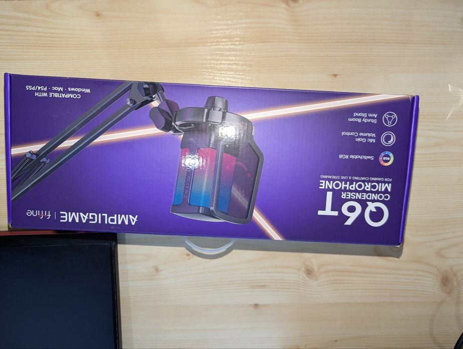 Мікрофон Fifine Q6T та aula f75