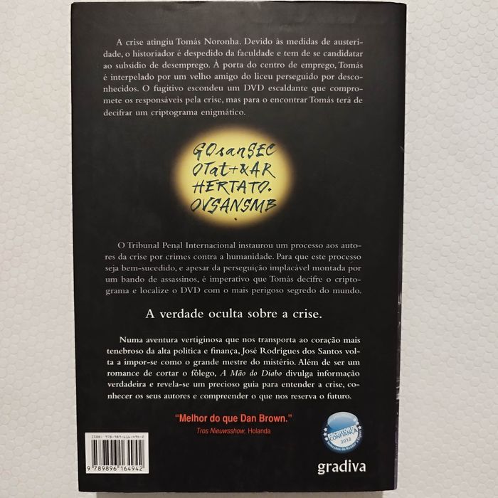 Livro A mão do diabo - José Rodrigues dos Santos