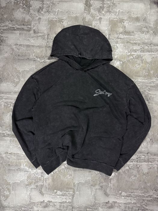 Гарна дуже широка худі з переднім та гарним заднім вишитим лого y2k sk