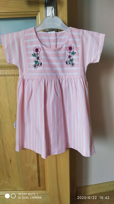 Nowa sukieneczka dziewczęca Ewa Klucze, bawelna, haft, śliczna!