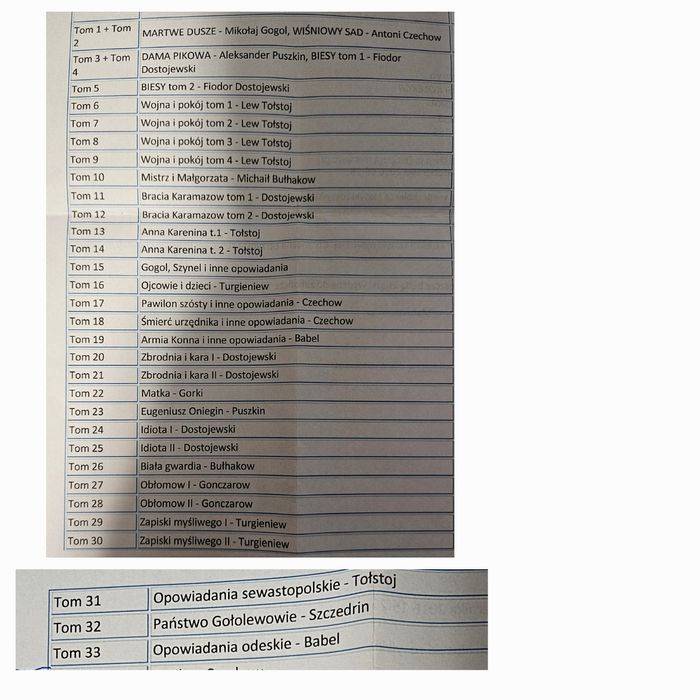 Powieść romantyczna, obyczajowa, 33 książki. Kolekcja rosyjska.