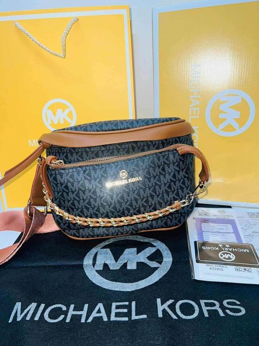 Torebka damska listonoszka nerka Mk Michael Kors monogram