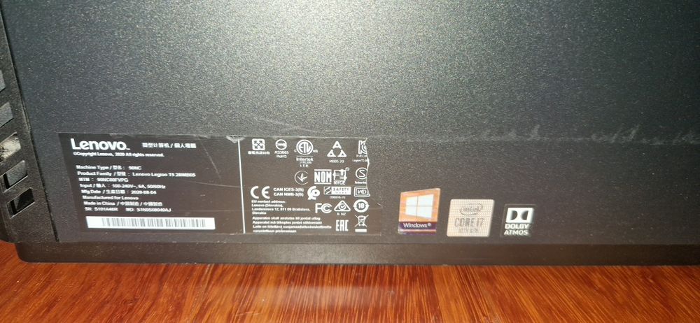 LENOVO Legion T5 28IMB05-805 (Intel Core i7-10700 - NVIDIA GeForce RTX 2060 - RAM:16GB