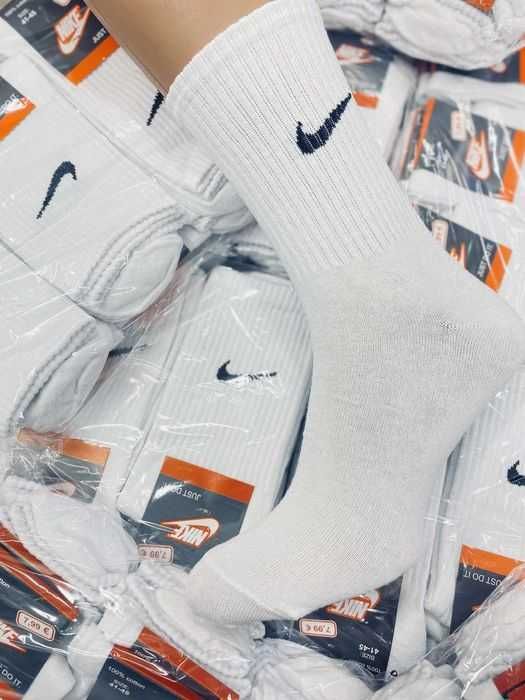 Носки Nike білі високі (12 пар) – 290 грн за упаковку