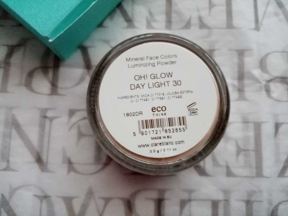 Clare Blanc rozświetlacz Oh glow day light 30 - 3g (niewielki ubytek)