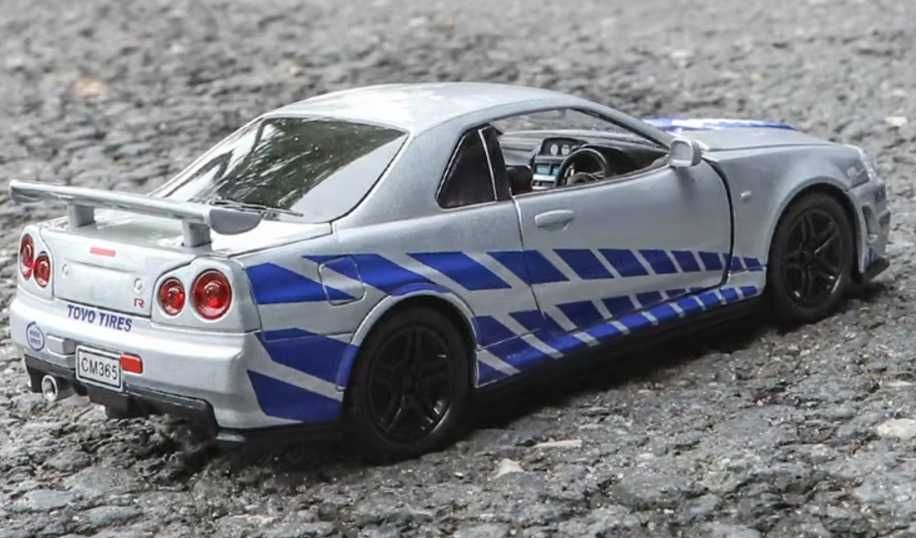 Carro Coleção GTR R34 Skyline escala 1:32 (Novo)