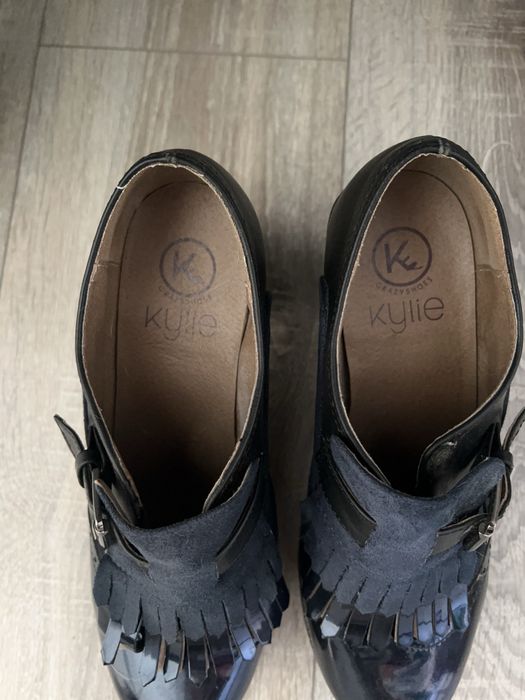 Sapatos de plataforma azuis 38