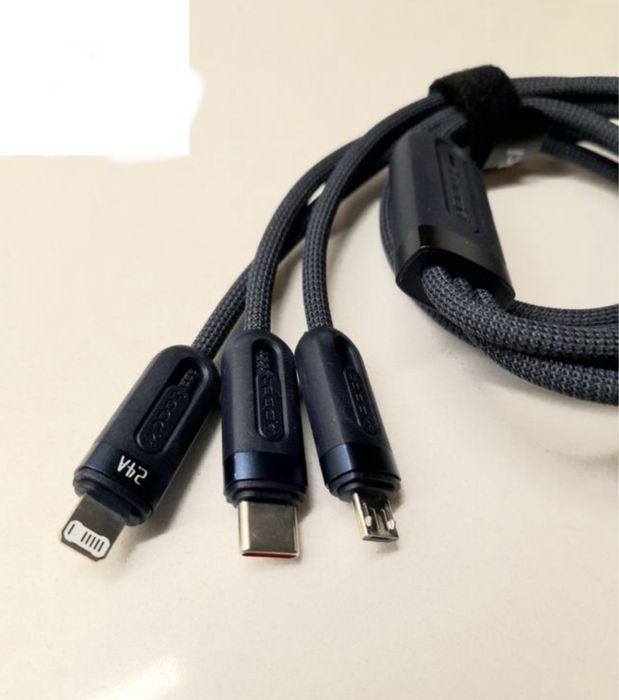 Cabo us carregamento rápido 3 em 1