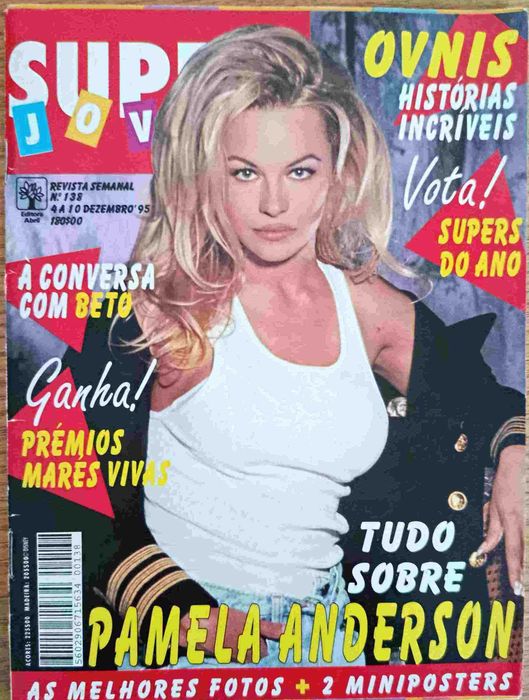 Revista Super Jovem nº 138 de dezembro 1995 - Pamela Anderson