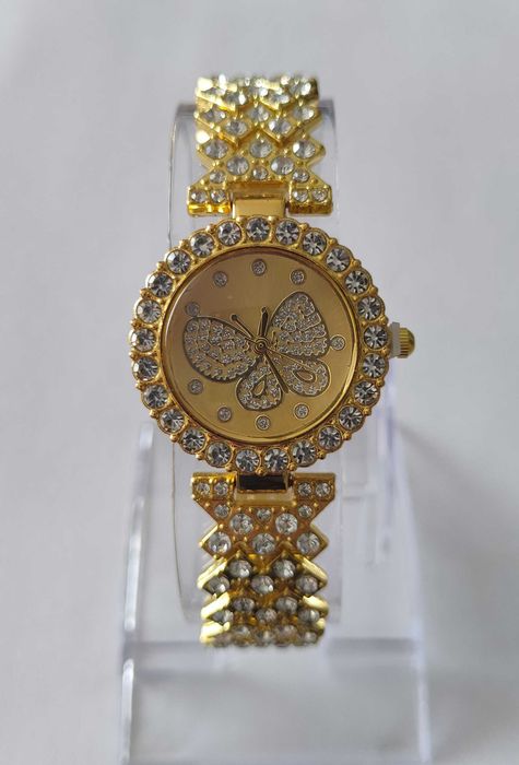 Zegarek damski kwiatek bransoleta plus bransoletka