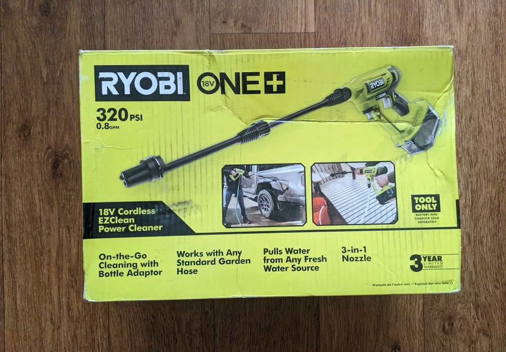 Садовая аккумуляторная мойка Ryobi ONE+ RY120350VNM