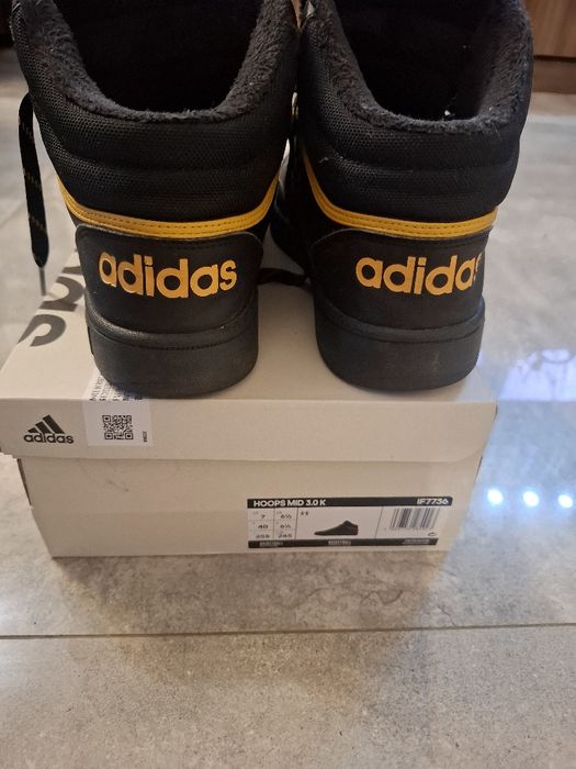 Adidasy za kostkę 40rozm czarno zlote. Męskie