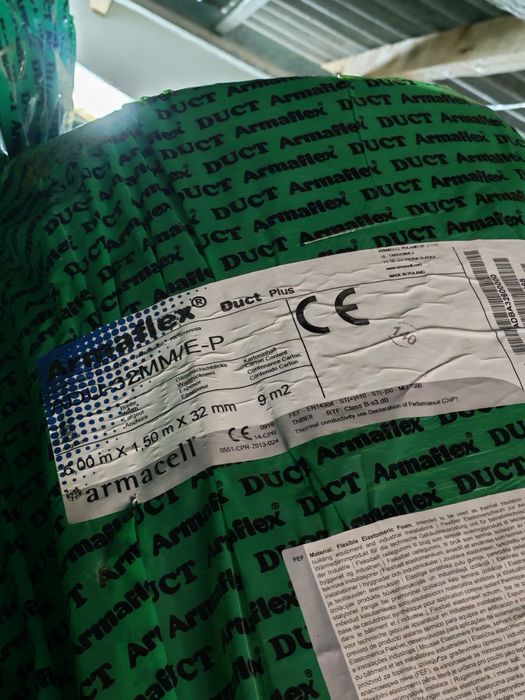 Arma flex duct plus Armaflex duct 32m isolamento